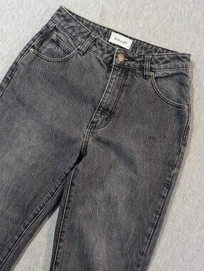 Rolla's Original Cropped Straight Jeans Women's 25 Faded Grey